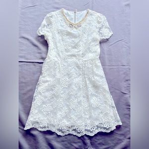 Like new dress with heavy embroidery